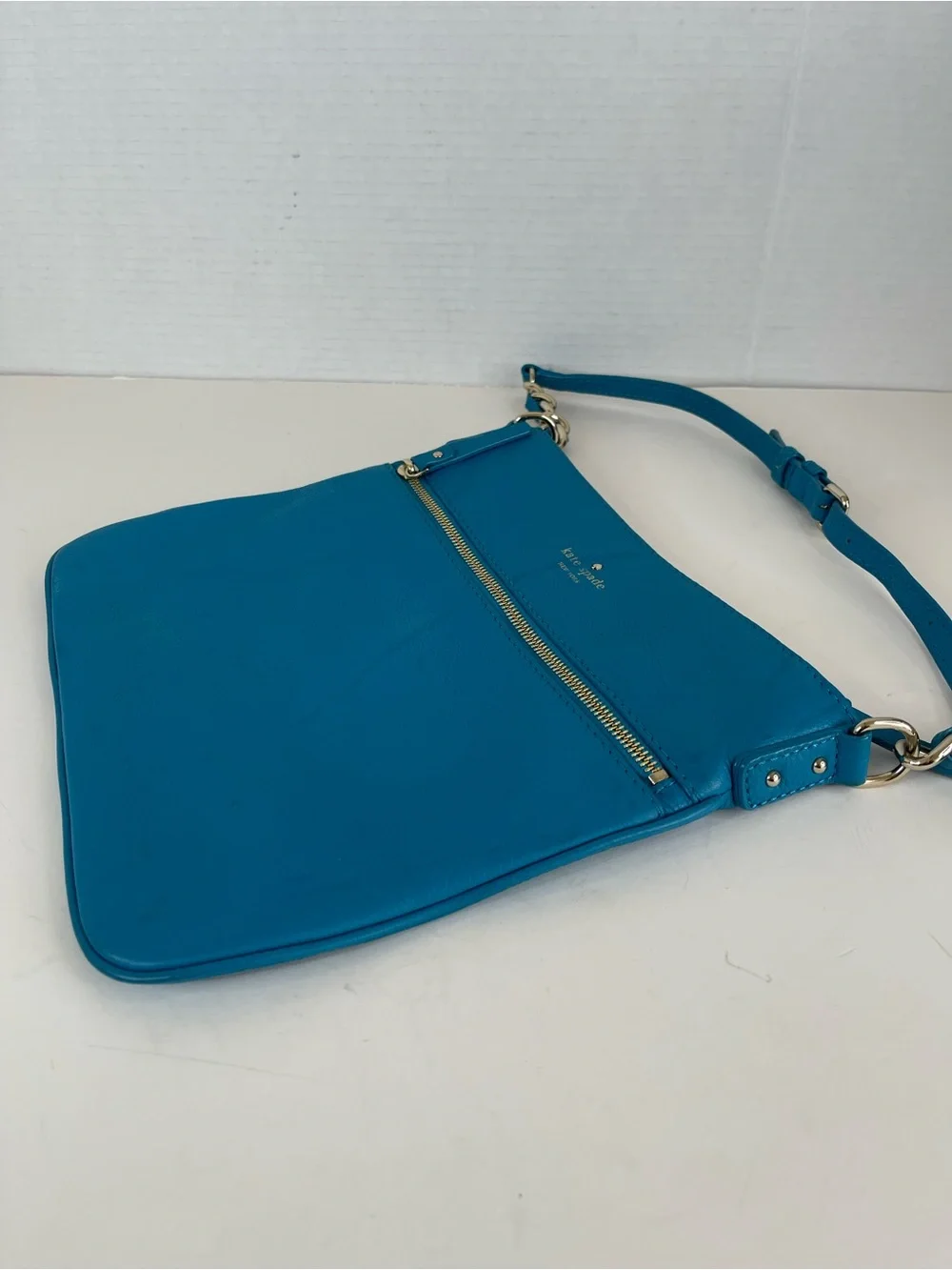 kate spade Teal Pebbled Leather Crossbody